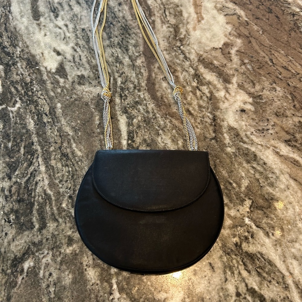 VINTAGE morris moskowitz Bag with Gold Chain (has stain see photos)